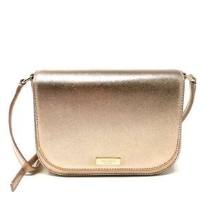 Kate Spade Large Carsen Rose Gold Crossbody Purse